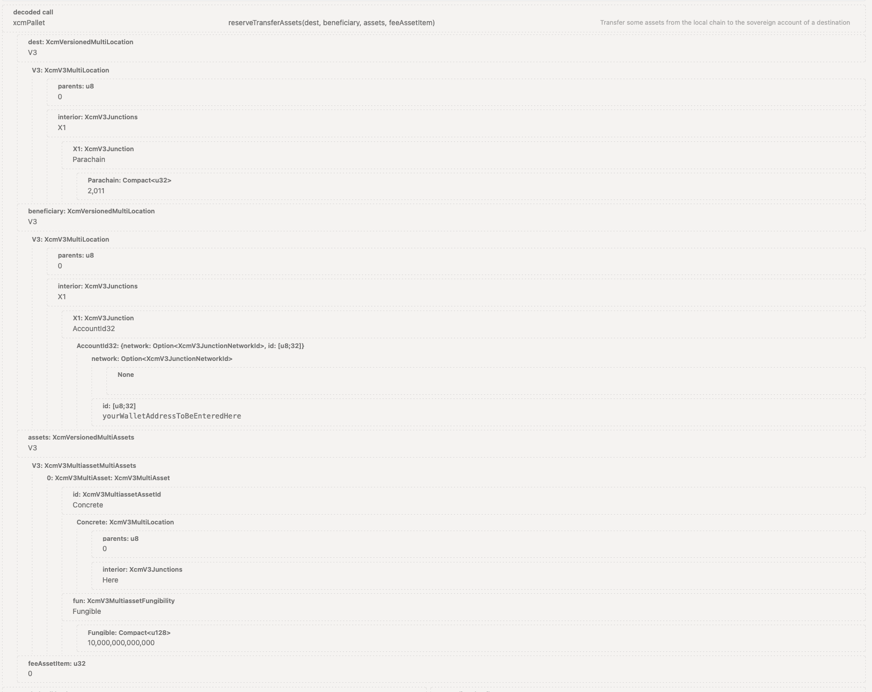 Imagen: Ejemplo de una transferencia de KSM a la red Kusama desde el mainnet de SORA